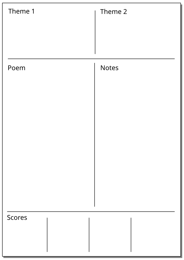 Page showing the layout described